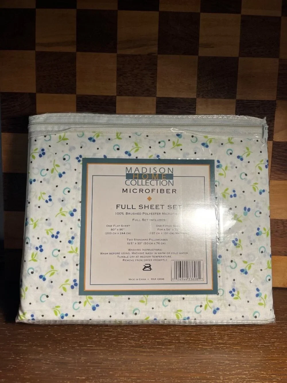 Madison Home Collection Microfiber Full Size Sheet Set A392
